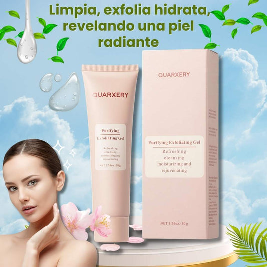 🌿 Gel Exfoliante Purificante QUARXERY – Limpieza Profunda e Hidratación Natural  ✨