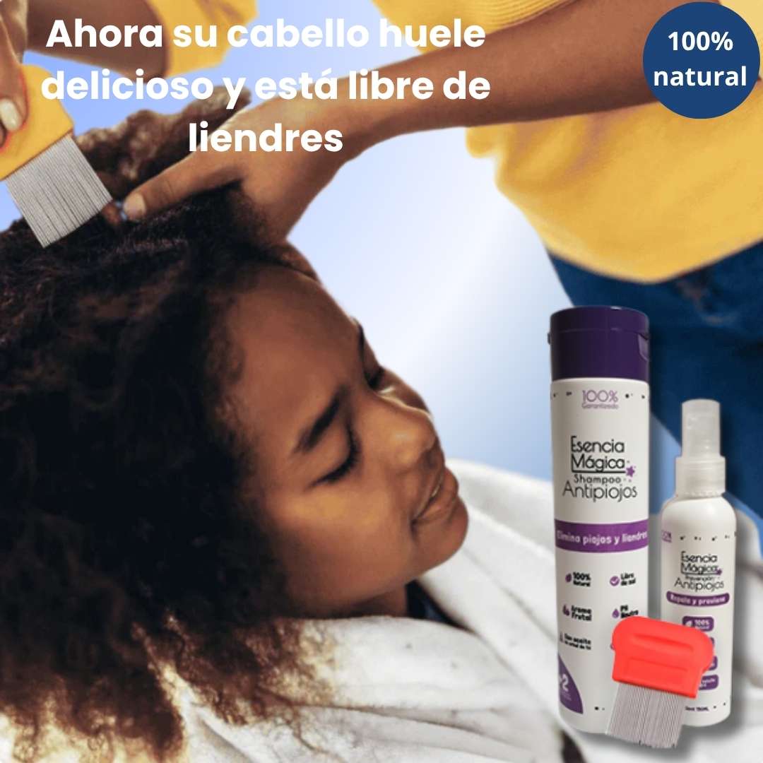 Kit Natural AntiPiojos PRO x3🧼🌿✨