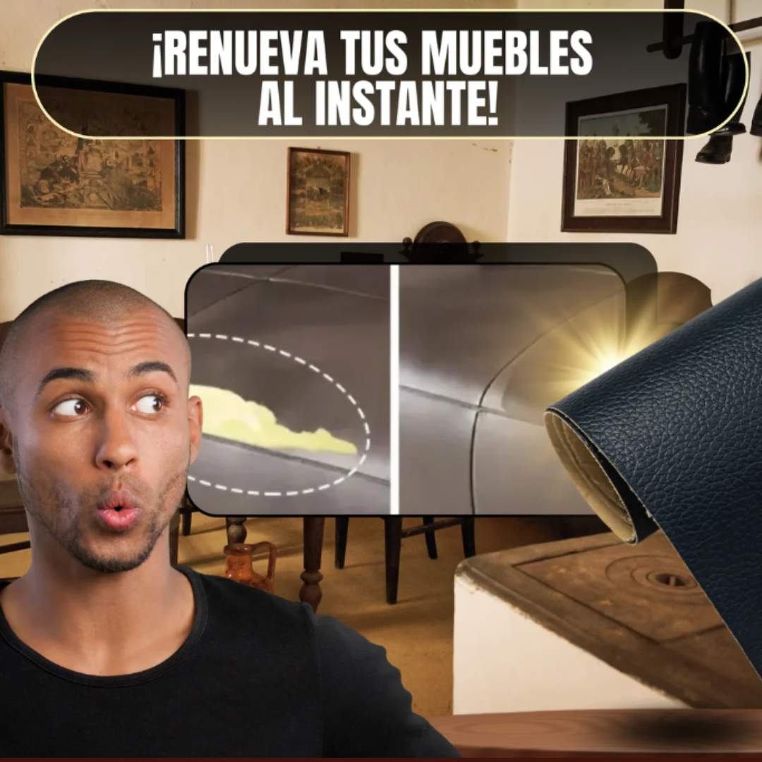 Fixto™ Autoadhesivo de Cuero – ¡Dale vida nueva a tus muebles! 🛋️