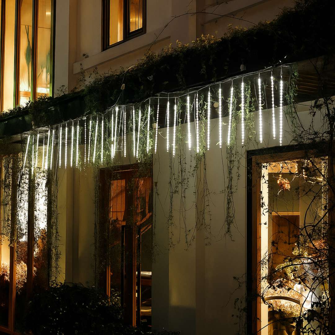 GalaxyDrop™ Luces LED Meteorito 8 Tubos – Brillo mágico dentro y fuera ✨