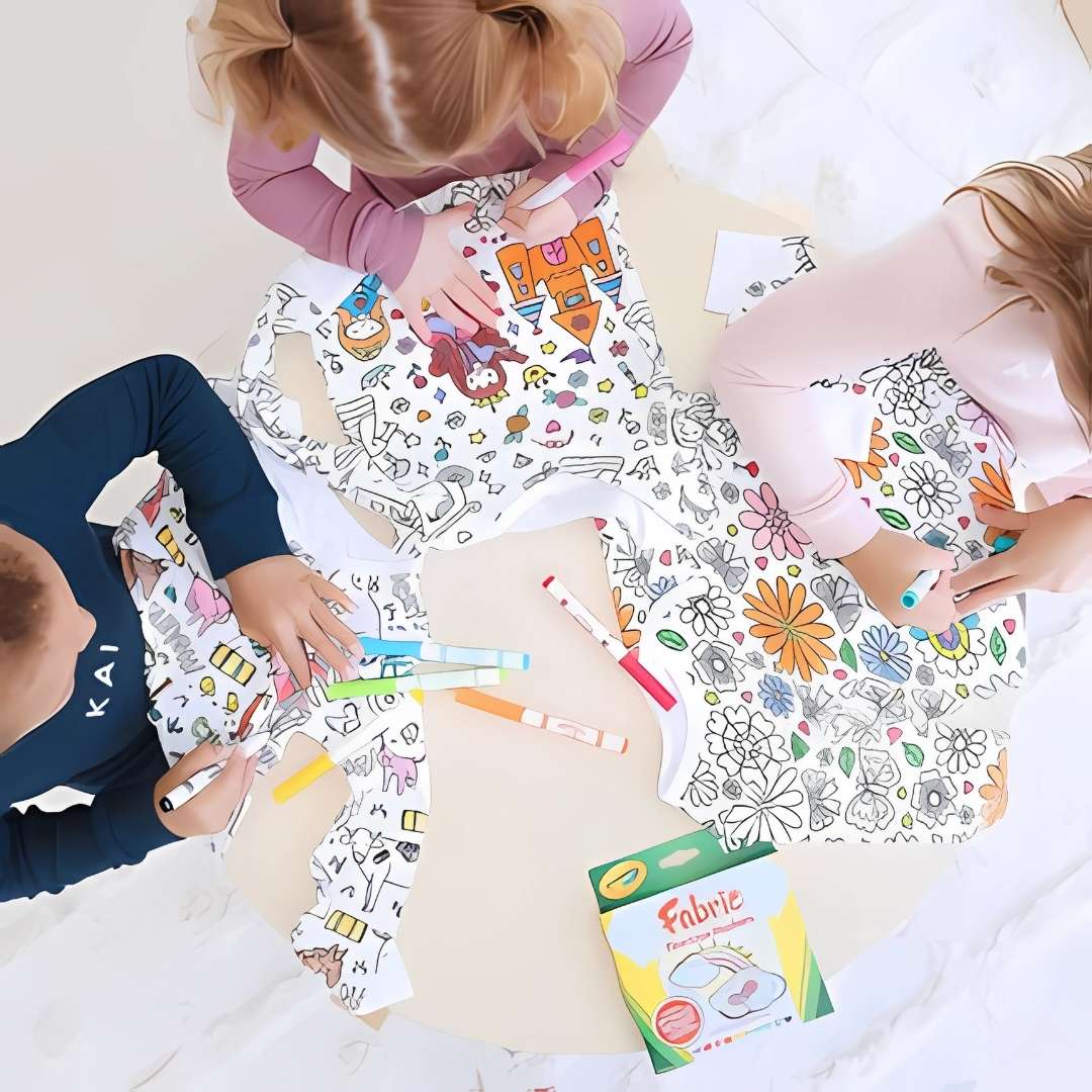 Pijamas para Pintar™ – Diversión creativa con colores lavables 🖍️