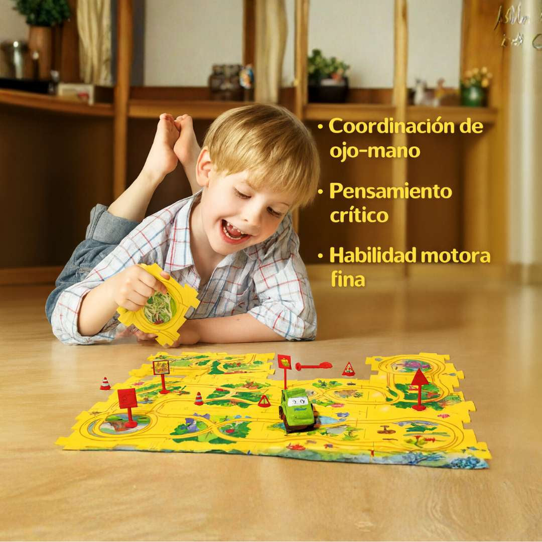 RailPuzzle™ – Vehículo eléctrico infantil 🚗