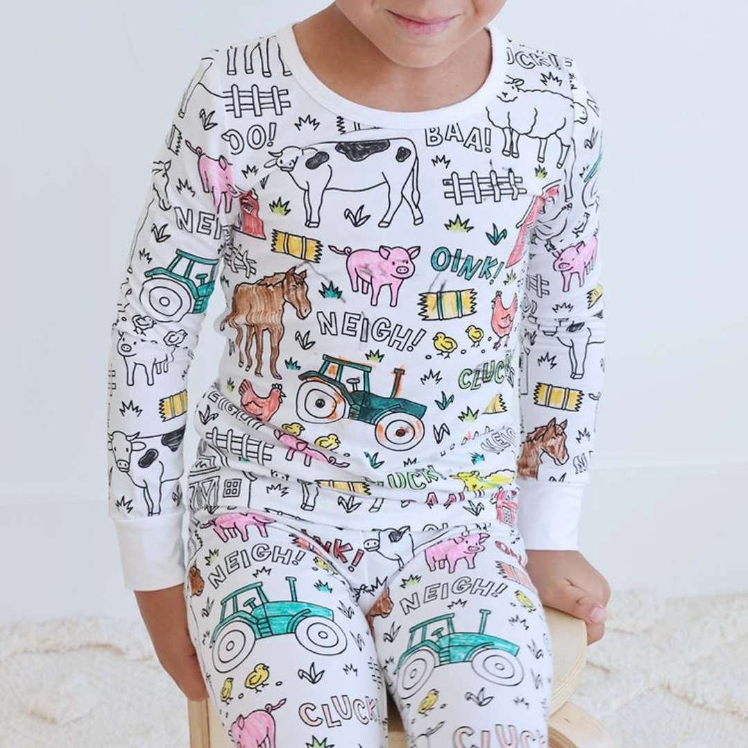 Pijamas para Pintar™ – Diversión creativa con colores lavables 🖍️