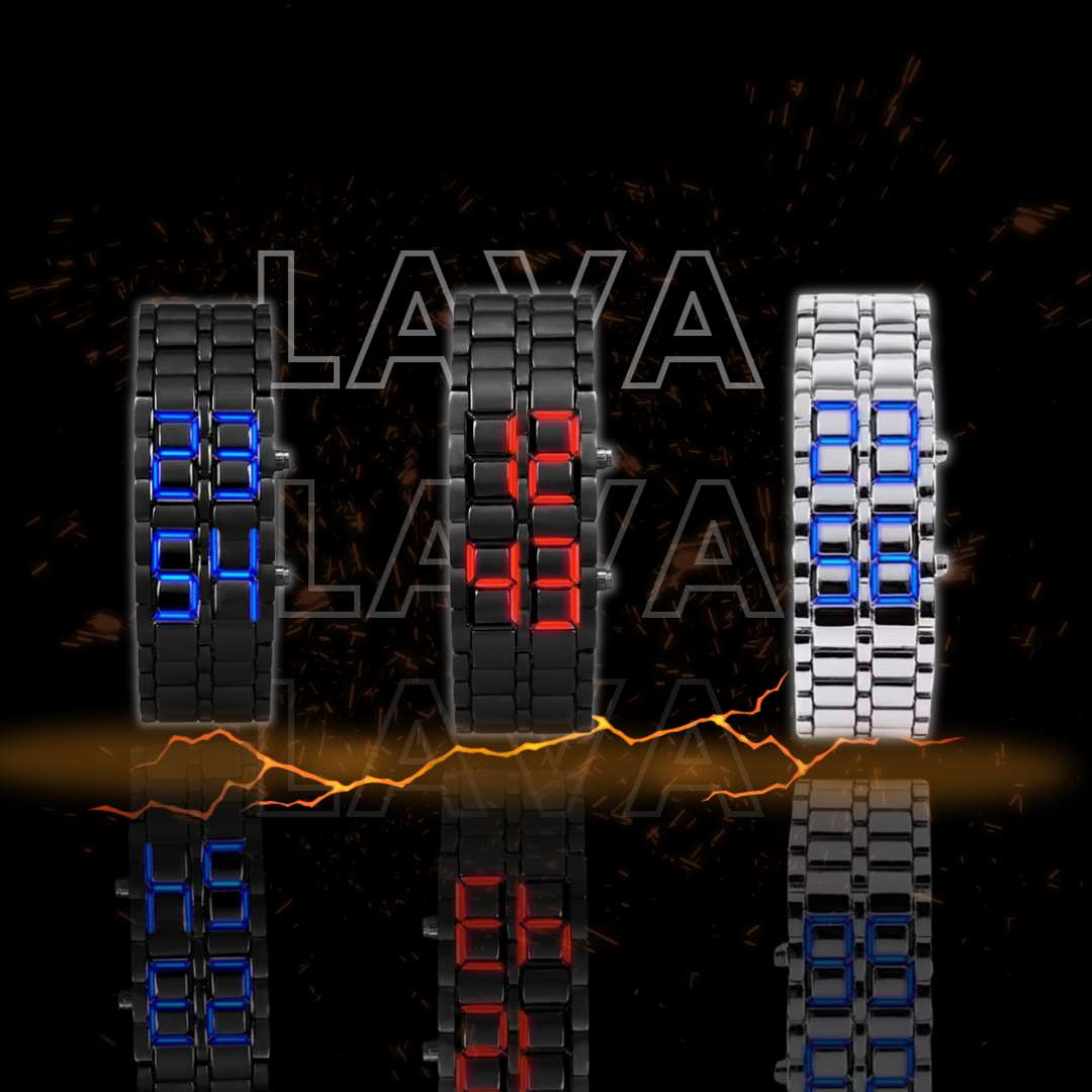 Reloj Pulsera LED Lava™ – Estilo, hora y actitud en tu muñeca 🔥