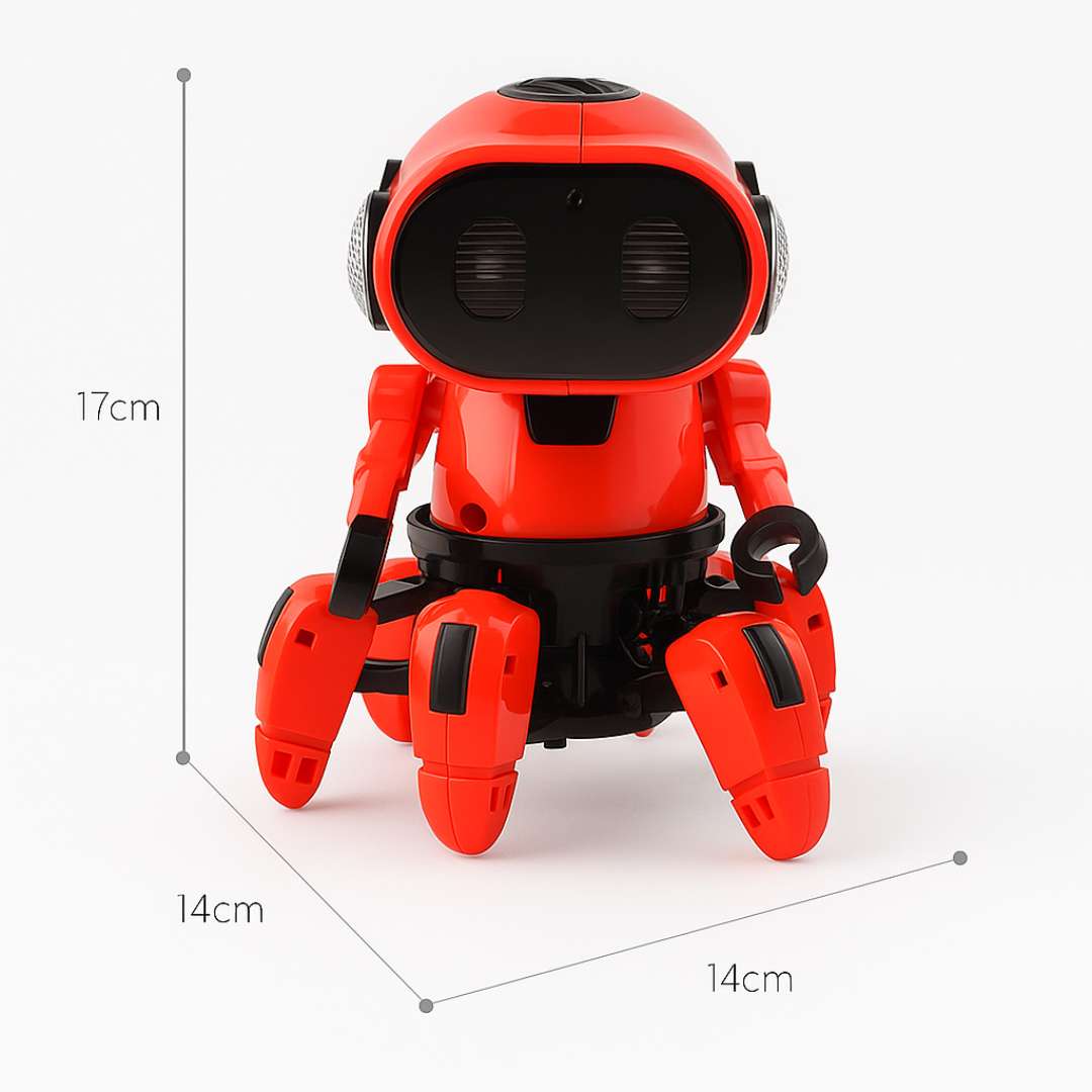 RoboBaila360™ – 6 Patas con Luces, Sonido y Giro 360° 🤖