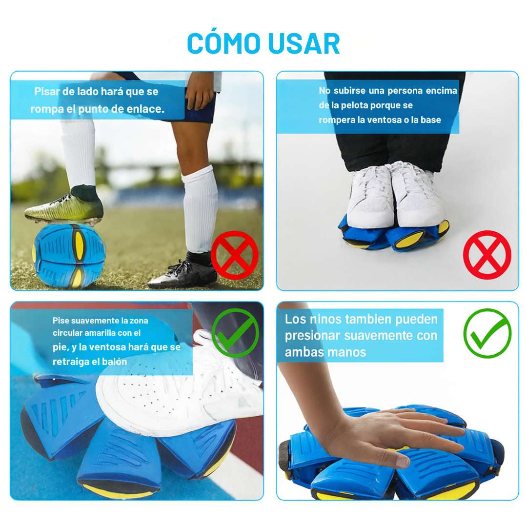 Pelota Platillo Transformable™ – Diversión que vuela sola ⚽ 🛸