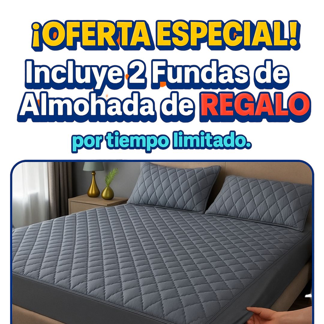 Protector de Colchón Premium Antifluido  – Descansa limpio, seguro y sin manchas 💤