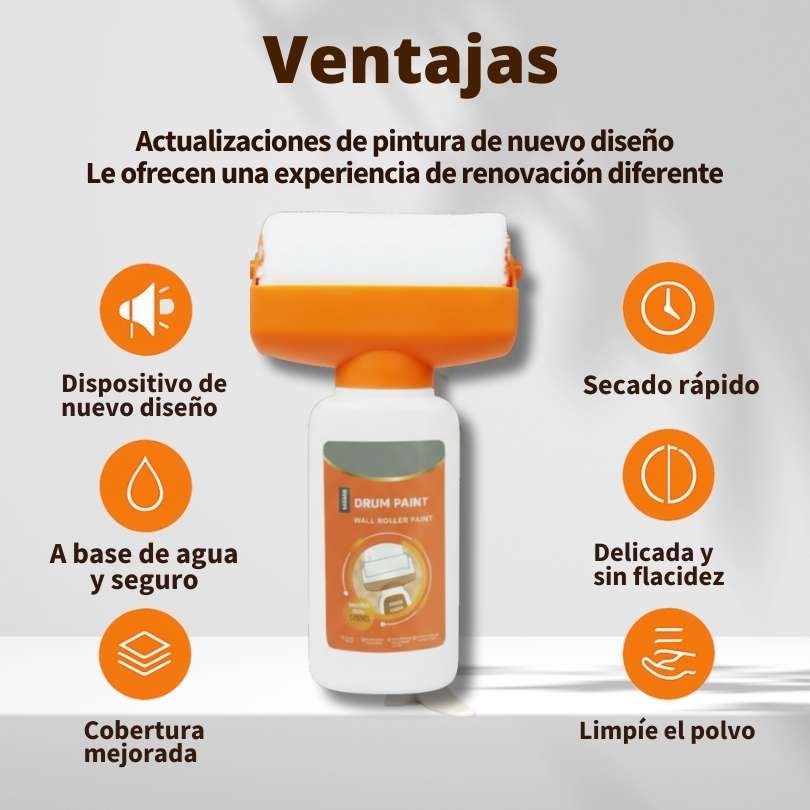 PintaFácil® – Rodillo desmanchador + pintura 500 g 🖌