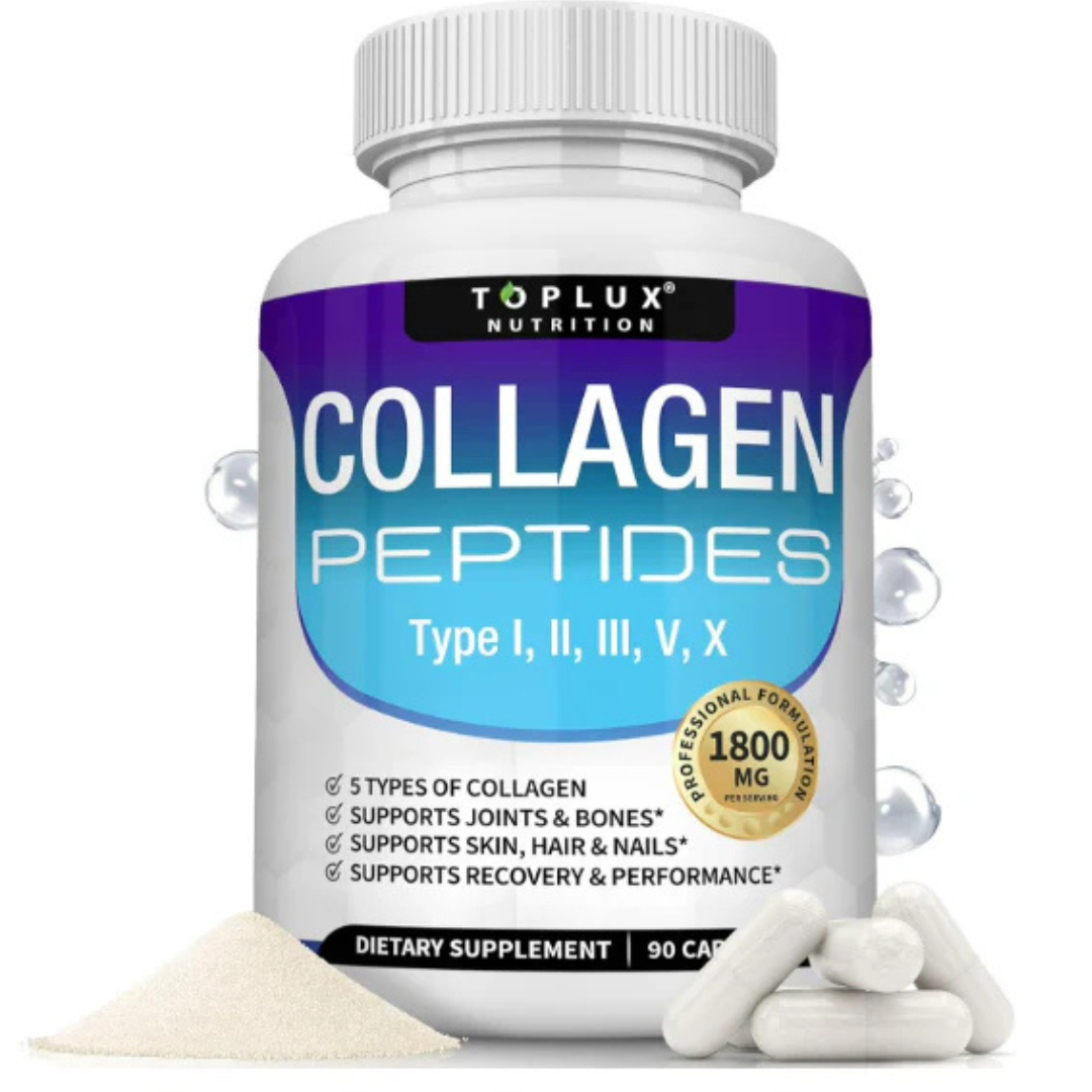 Toplux™ Collagen Peptides 1800 mg – Juventud y fortaleza desde adentro 💎