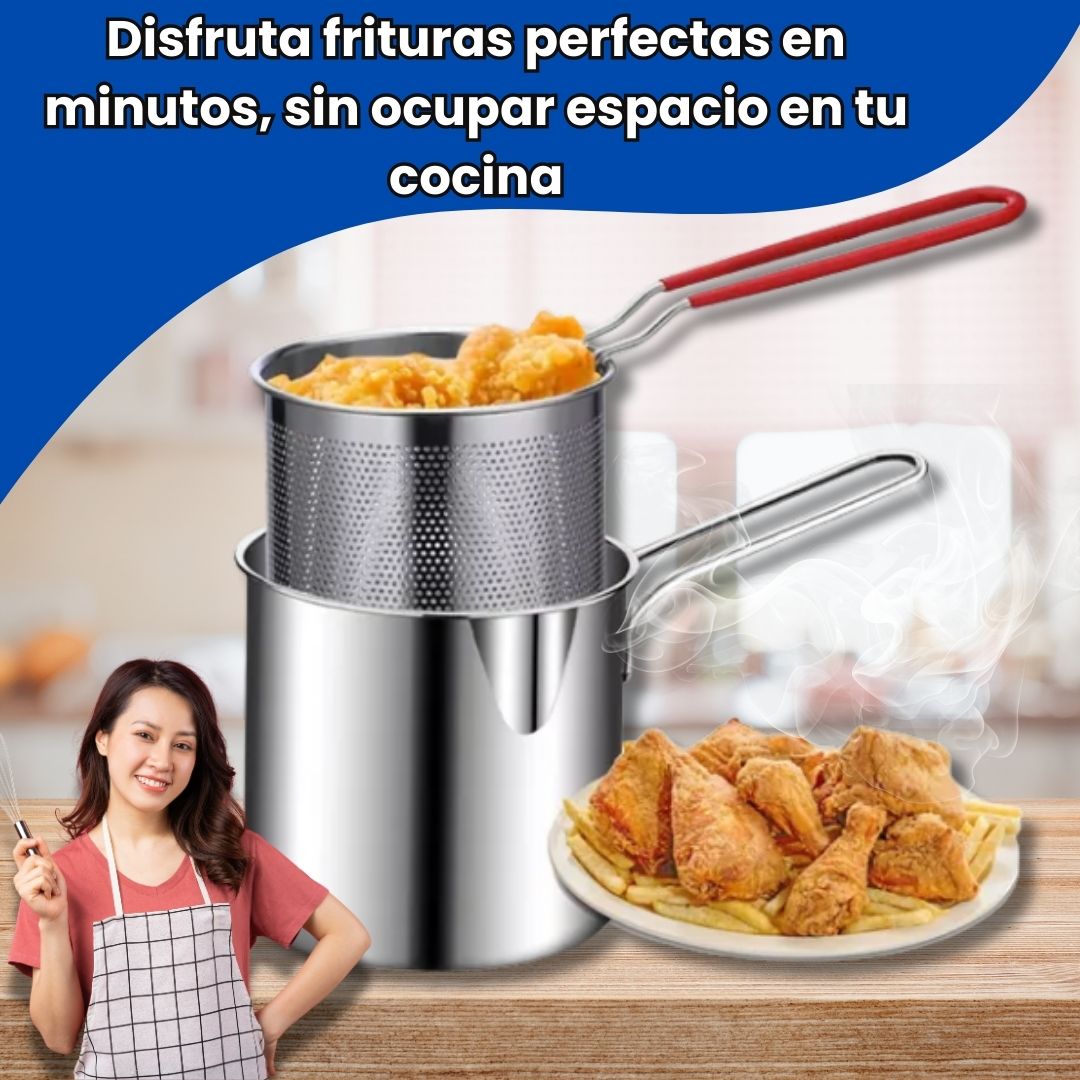 Mini Freidora Tempura Japonesa™ 1.2L – Crocante en minutos 🍤
