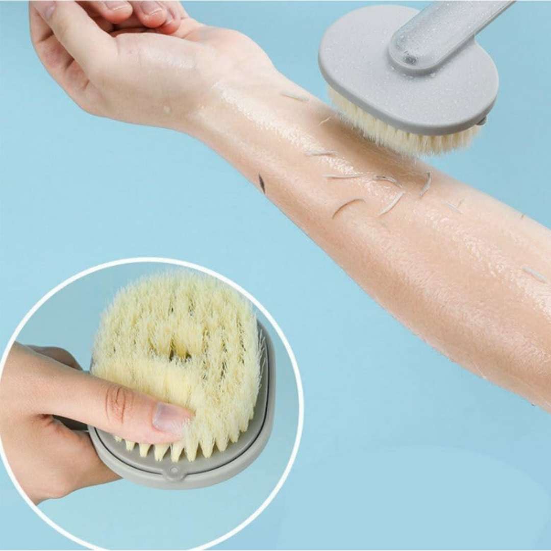 SkinFresh™ – Cepillo Corporal con Dispensador de Jabón 🚿