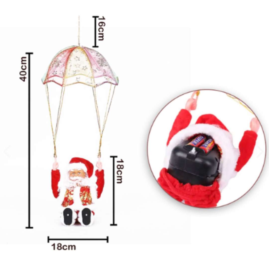 SaltaNoel™ – El Papá Noel con paracaídas giratorio  🎄