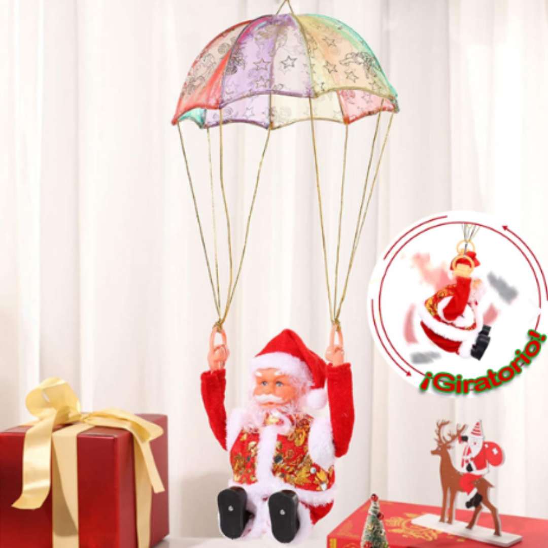 SaltaNoel™ – El Papá Noel con paracaídas giratorio  🎄