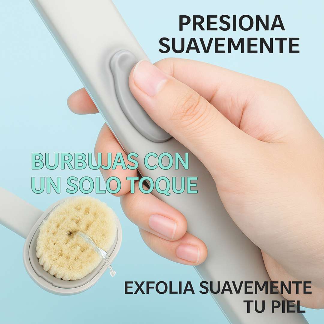 SkinFresh™ – Cepillo Corporal con Dispensador de Jabón 🚿