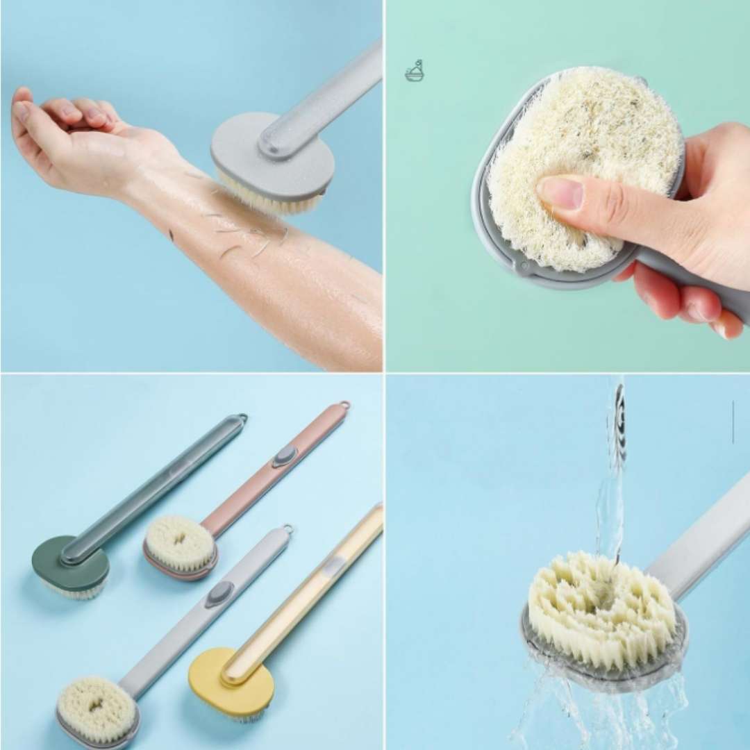 SkinFresh™ – Cepillo Corporal con Dispensador de Jabón 🚿