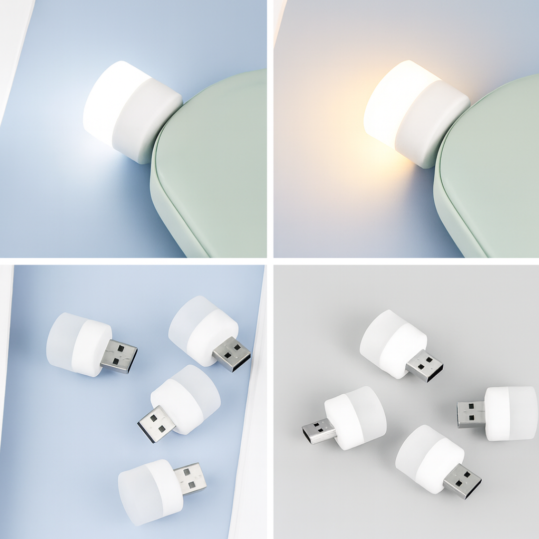 LumiDesk USB™ x4 – Luz práctica diaria 💡