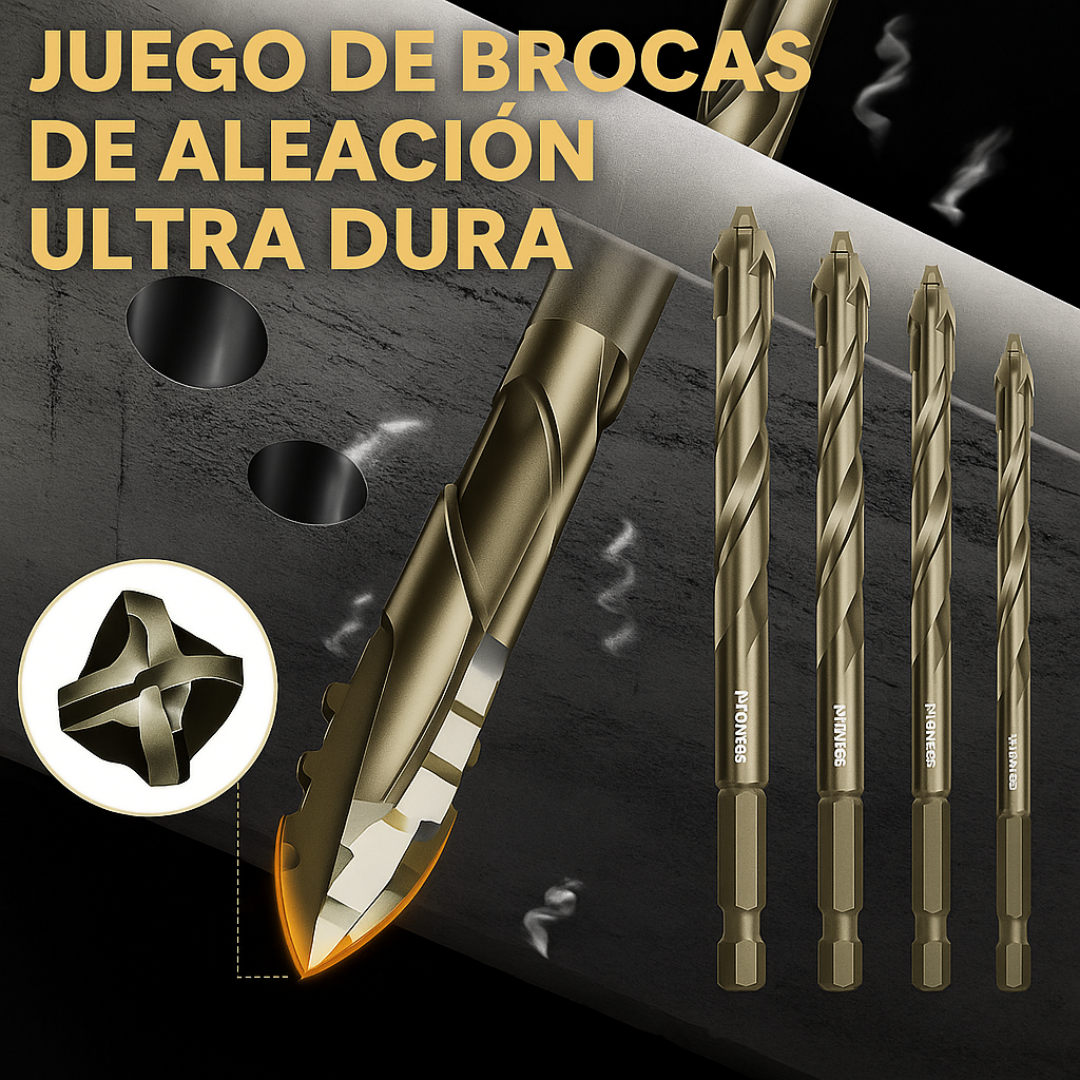 Brocas MaxPro™ – Resistencia Total 🛠️