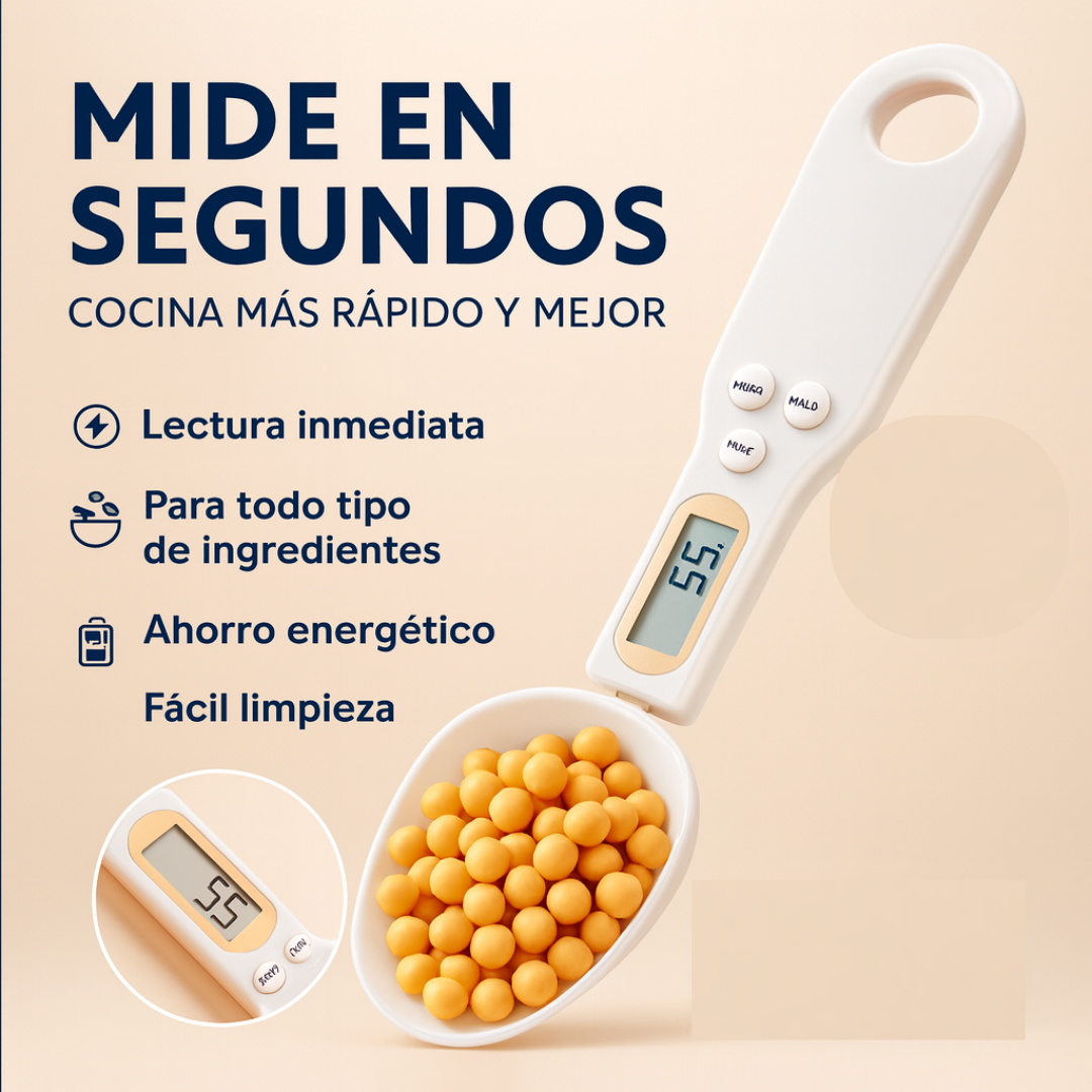 Cuchara Gramera Digital 500g™ – Medición Precisa 📏