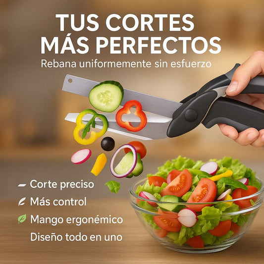 Clever Cutter™ Cuchillo-Tijera 2 en 1 – Corte rápido y preciso 🔪