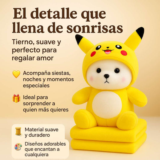 Peluche Cobija 3 en 1 SoftDream™ – Ternura y Comodidad 🧸