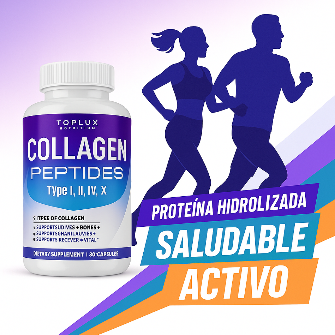 Toplux™ Collagen Peptides 1800 mg – Juventud y fortaleza desde adentro 💎