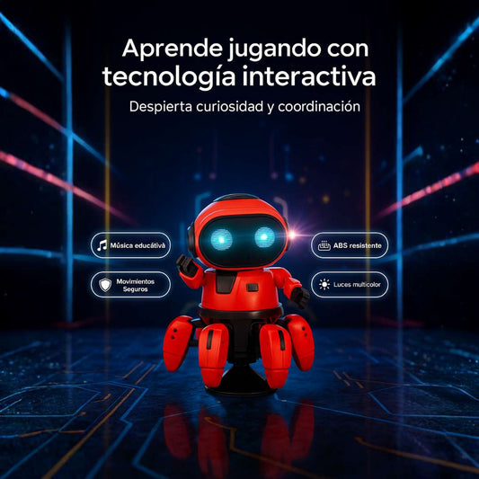 RoboBaila360™ – 6 Patas con Luces, Sonido y Giro 360° 🤖